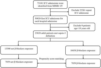 Association between the β-blocker use and patients with sepsis: a cohort study